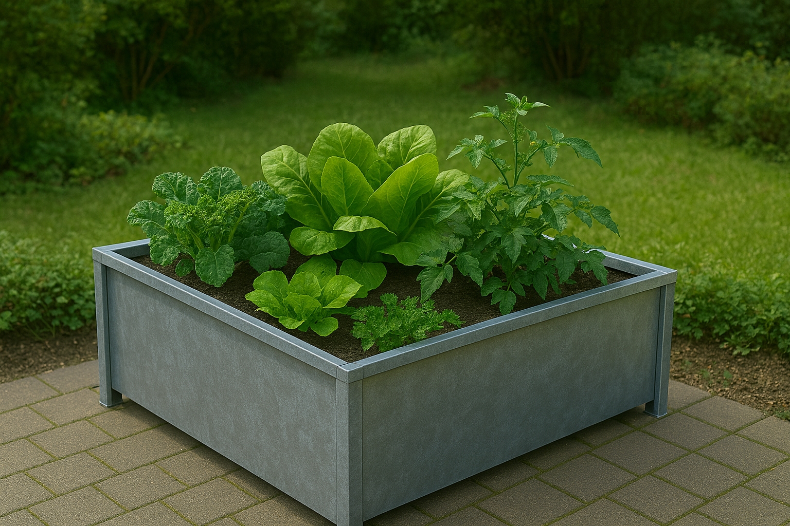 Edelstahl-Hochbeet  – modern, robust & zeitlos