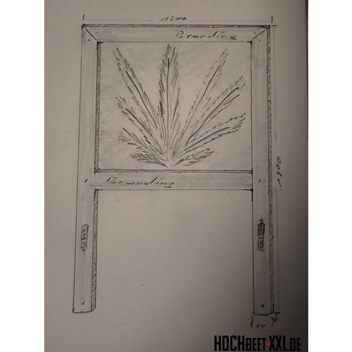 Hochbeet Sicht- Windschutz Lochblech